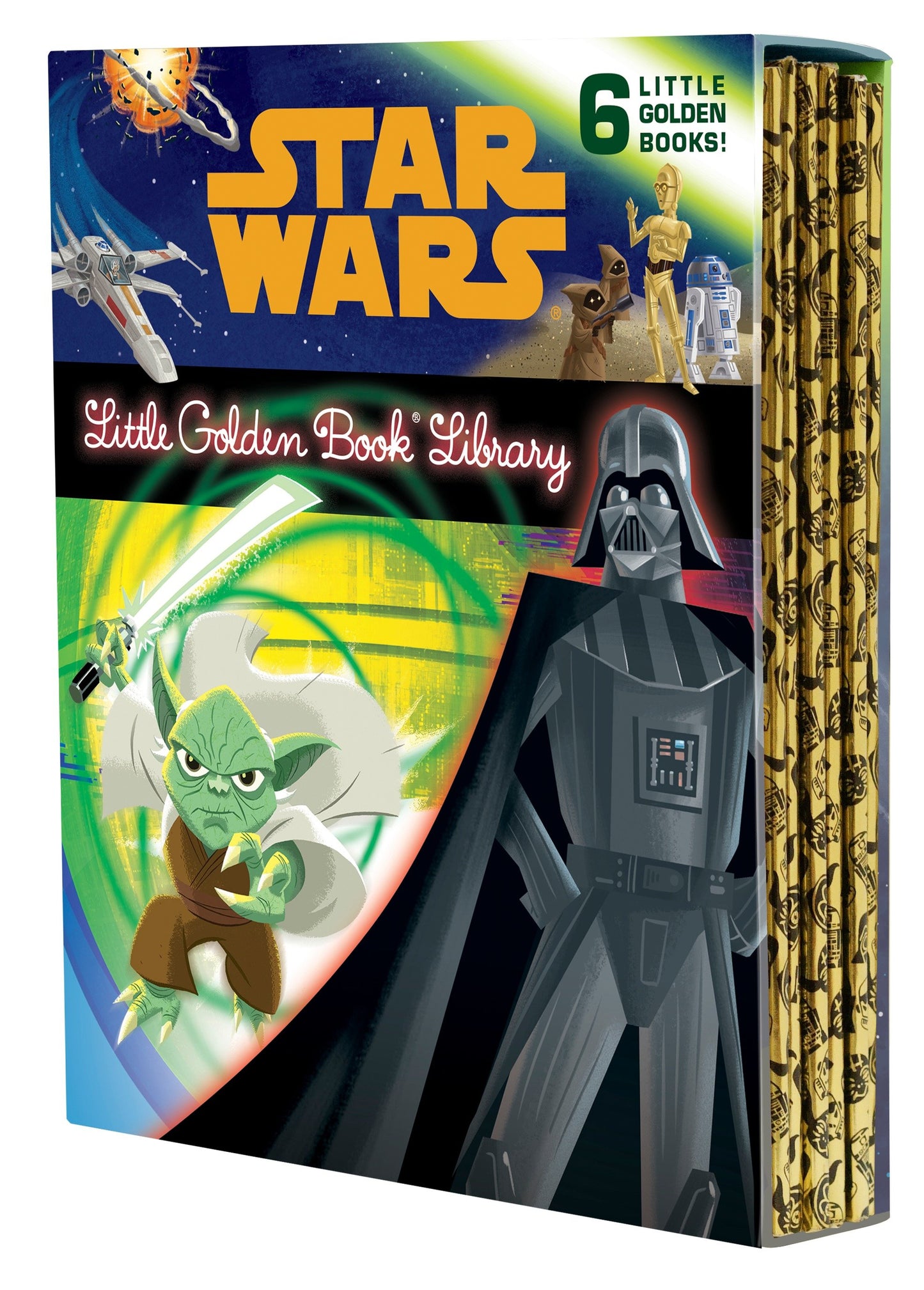 The Star Wars Little Golden Book Library (Star Wars) - The Phantom Menace; Attack of the Clones; Revenge of the Sith; A New Hope; The Empire Strikes Back; Return of the Jedi (Little Golden Book)