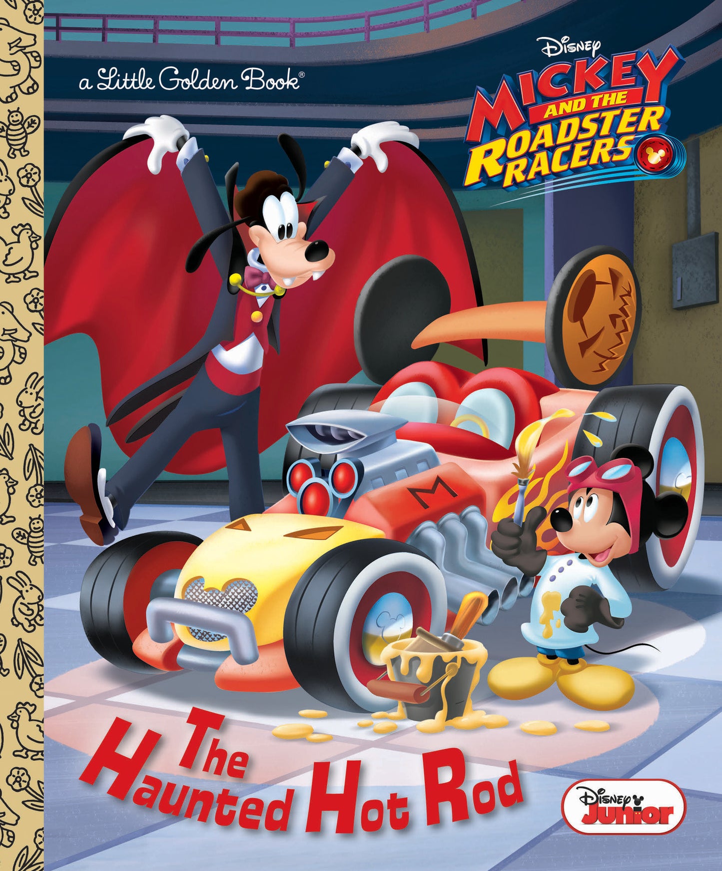 The Haunted Hot Rod (Disney Junior: Mickey and the Roadster Racers) (Little Golden Book)