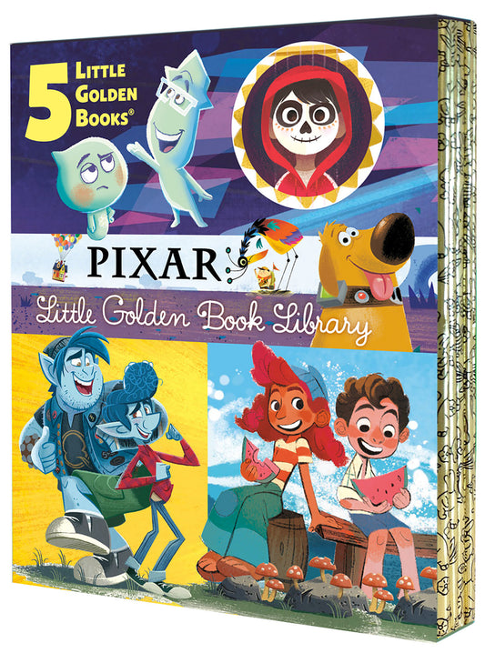 Pixar Little Golden Book Library (Disney/Pixar) - Coco, Up, Onward, Soul, Luca (Little Golden Book)