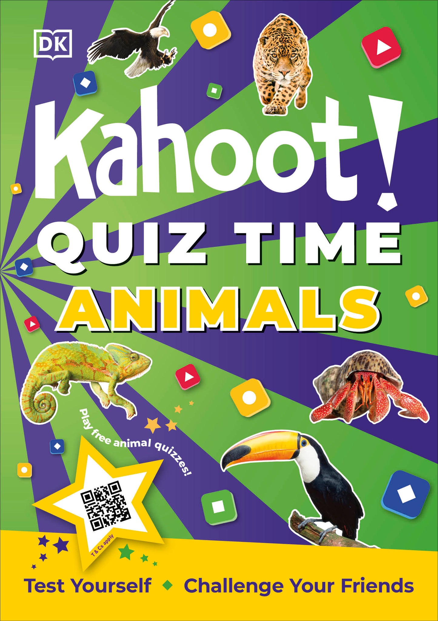 Kahoot! Quiz Time Animals - 250 Trivia Questions (with QR Codes Inside for 150 Interactive Bonus Questions) – Educational Kids Quiz Book (Kahoot! Quiz Time)