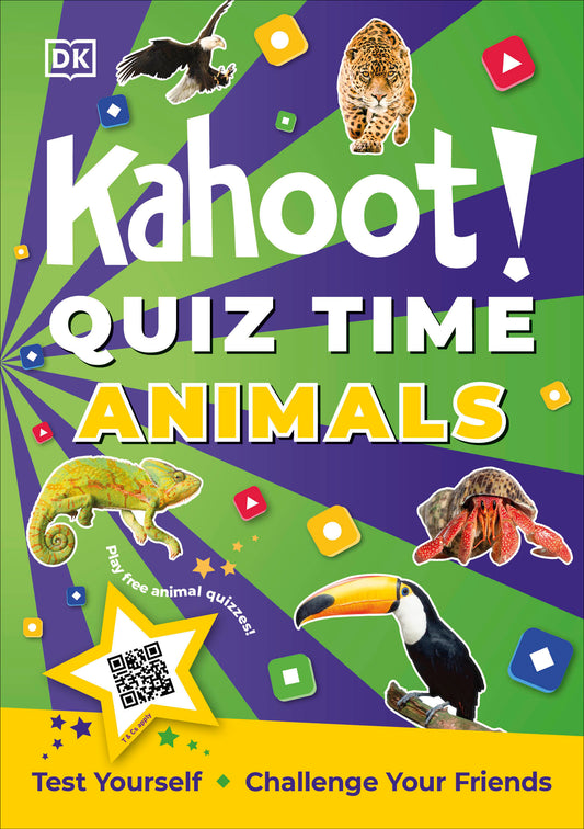 Kahoot! Quiz Time Animals - 250 Trivia Questions (with QR Codes Inside for 150 Interactive Bonus Questions) – Educational Kids Quiz Book (Kahoot! Quiz Time)