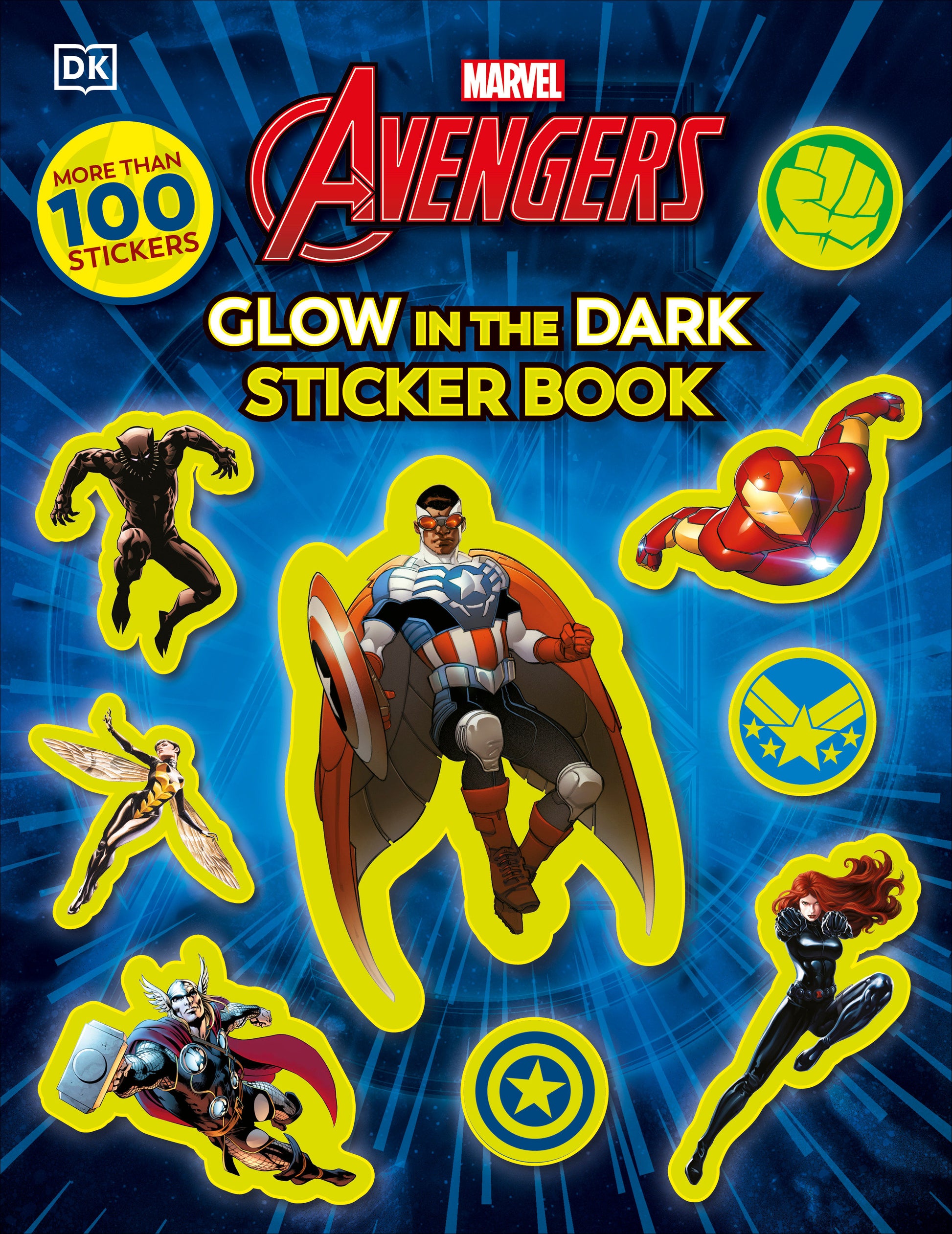 Marvel Avengers Glow in the Dark Sticker Book - With More Than 100 Stickers