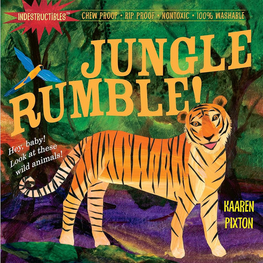 Indestructibles: Jungle Rumble!: Chew Proof · Rip Proof · Nontoxic · 100% Washable (Book for Babies, Newborn Books, Safe to Chew) cover image