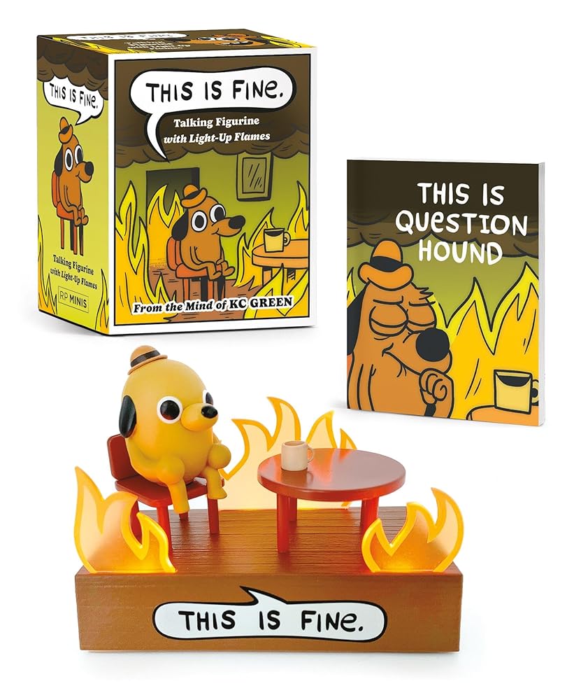 This Is Fine Talking Figurine: With Light and Sound! (RP Minis) by KC Green