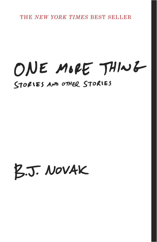 One More Thing - Stories and Other Stories (Vintage Contemporaries)