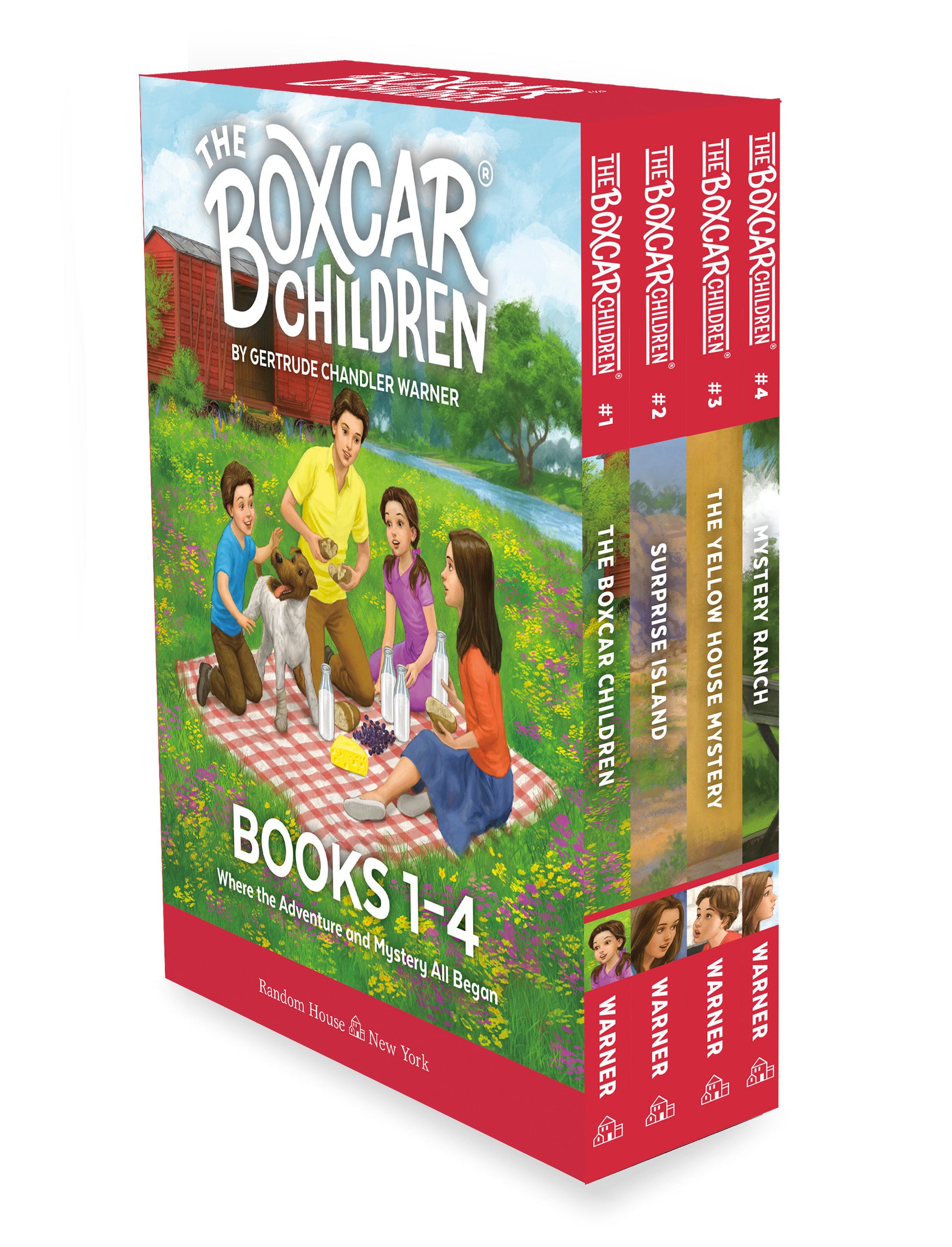 The Boxcar Children Mysteries Boxed Set 1-4 - The Boxcar Children; Surprise Island; The Yellow House; Mystery Ranch (The Boxcar Children Mysteries)