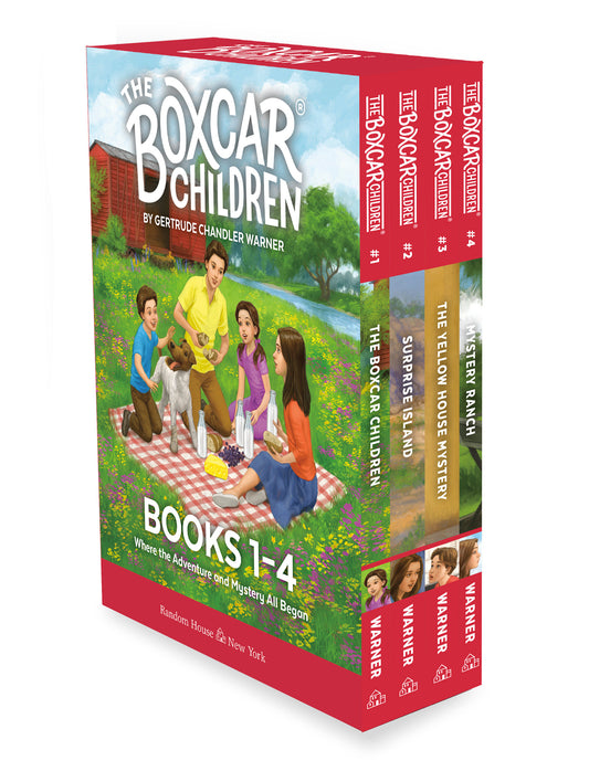 The Boxcar Children Mysteries Boxed Set 1-4 - The Boxcar Children; Surprise Island; The Yellow House; Mystery Ranch (The Boxcar Children Mysteries)