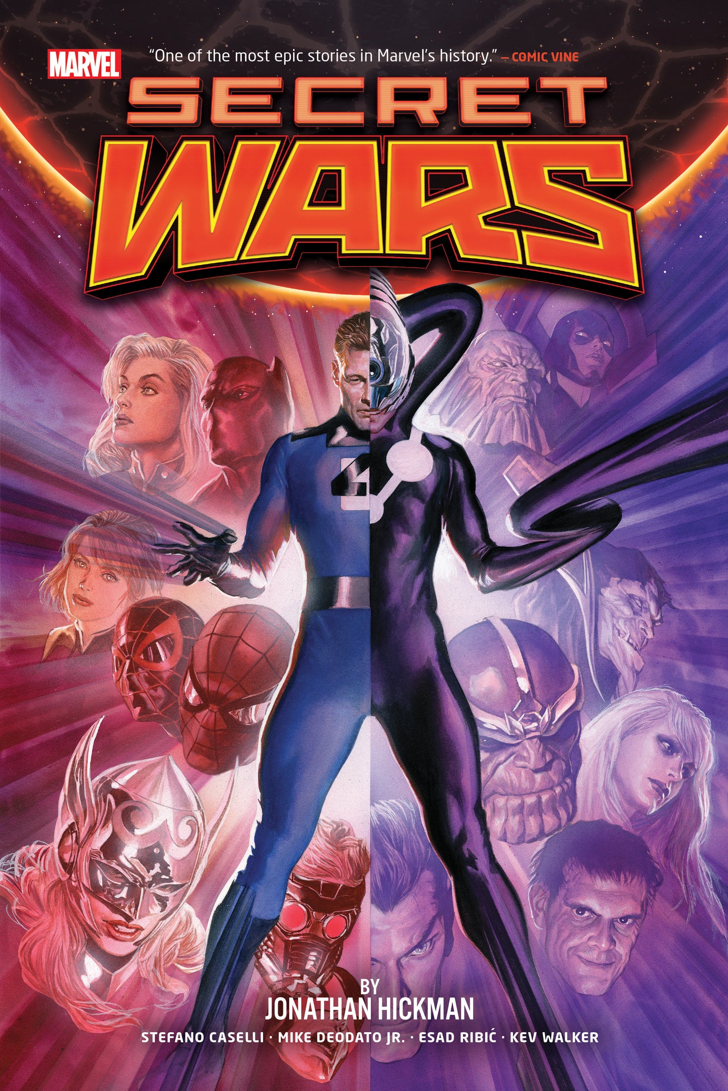 Secret Wars By Jonathan Hickman Omnibus Alex Ross Reed Richards Cover