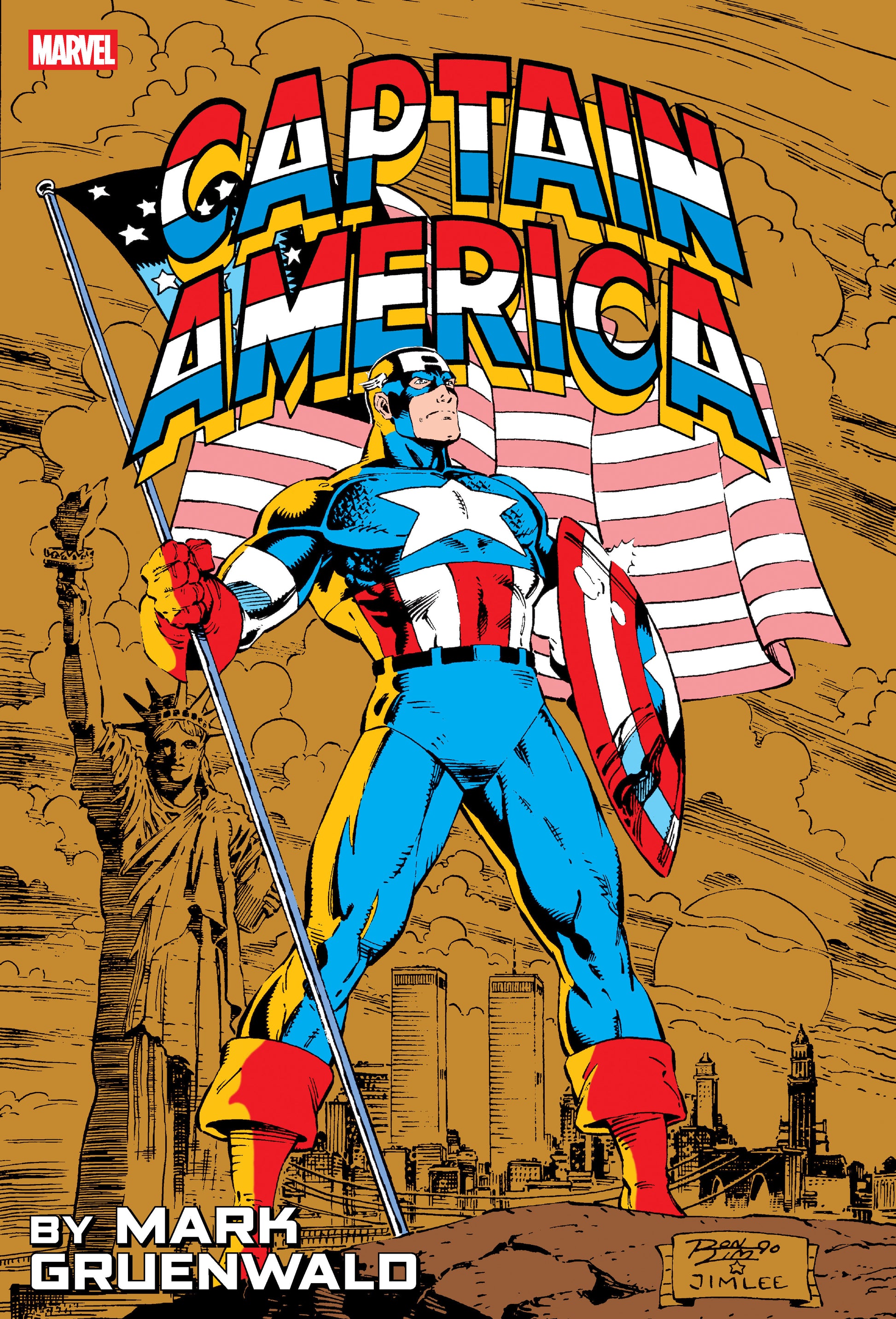 Captain America By Mark Gruenwald Omnibus Vol. 2 Ron Lim Anniversary Cover