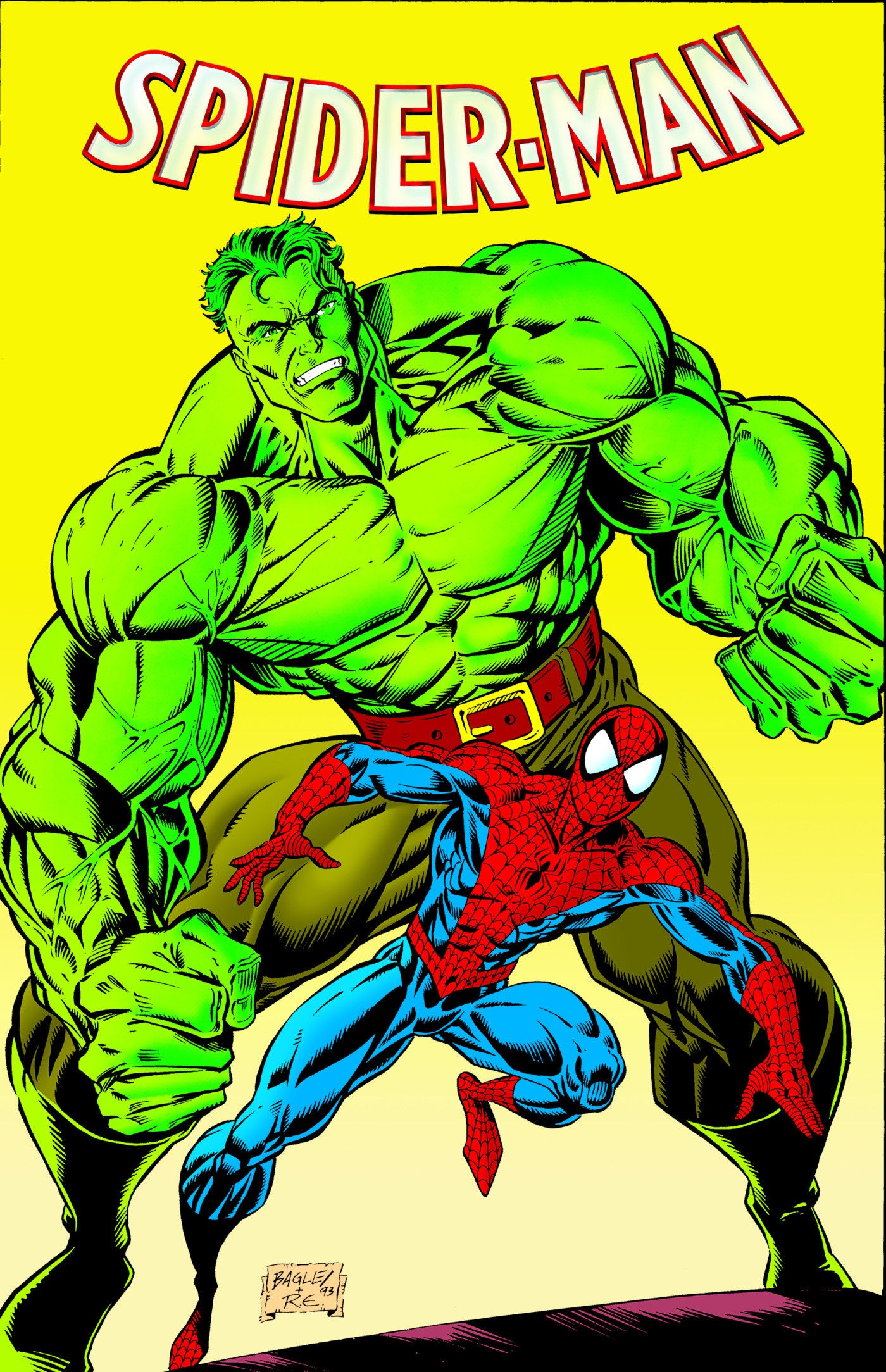 Spider-Man By Michelinie & Bagley Omnibus Vol. 2 Mark Bagley Hulk Cover