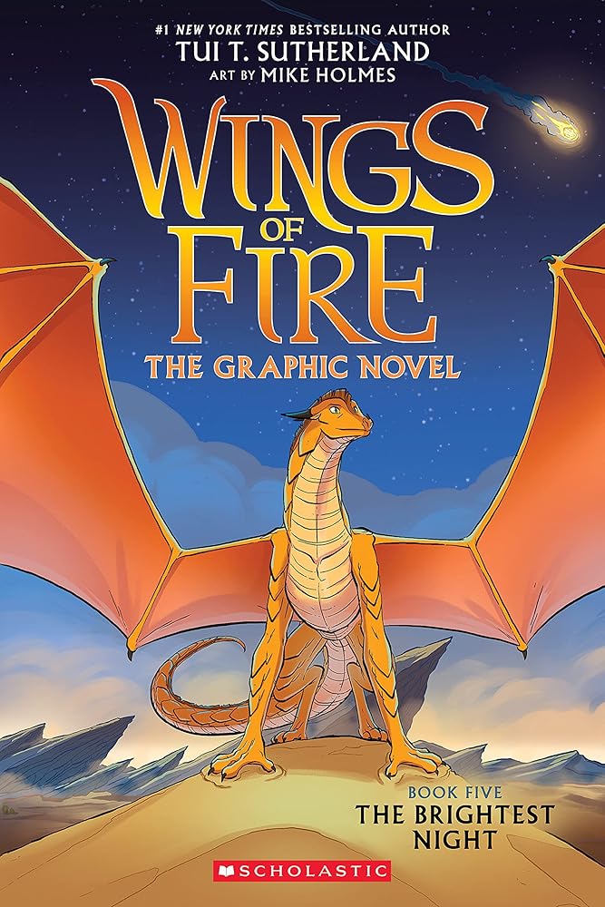 Wings of Fire: The Brightest Night: A Graphic Novel (Wings of Fire Graphic Novel #5) (Wings of Fire Graphix) by Tui T. Sutherland, Mike Holmes