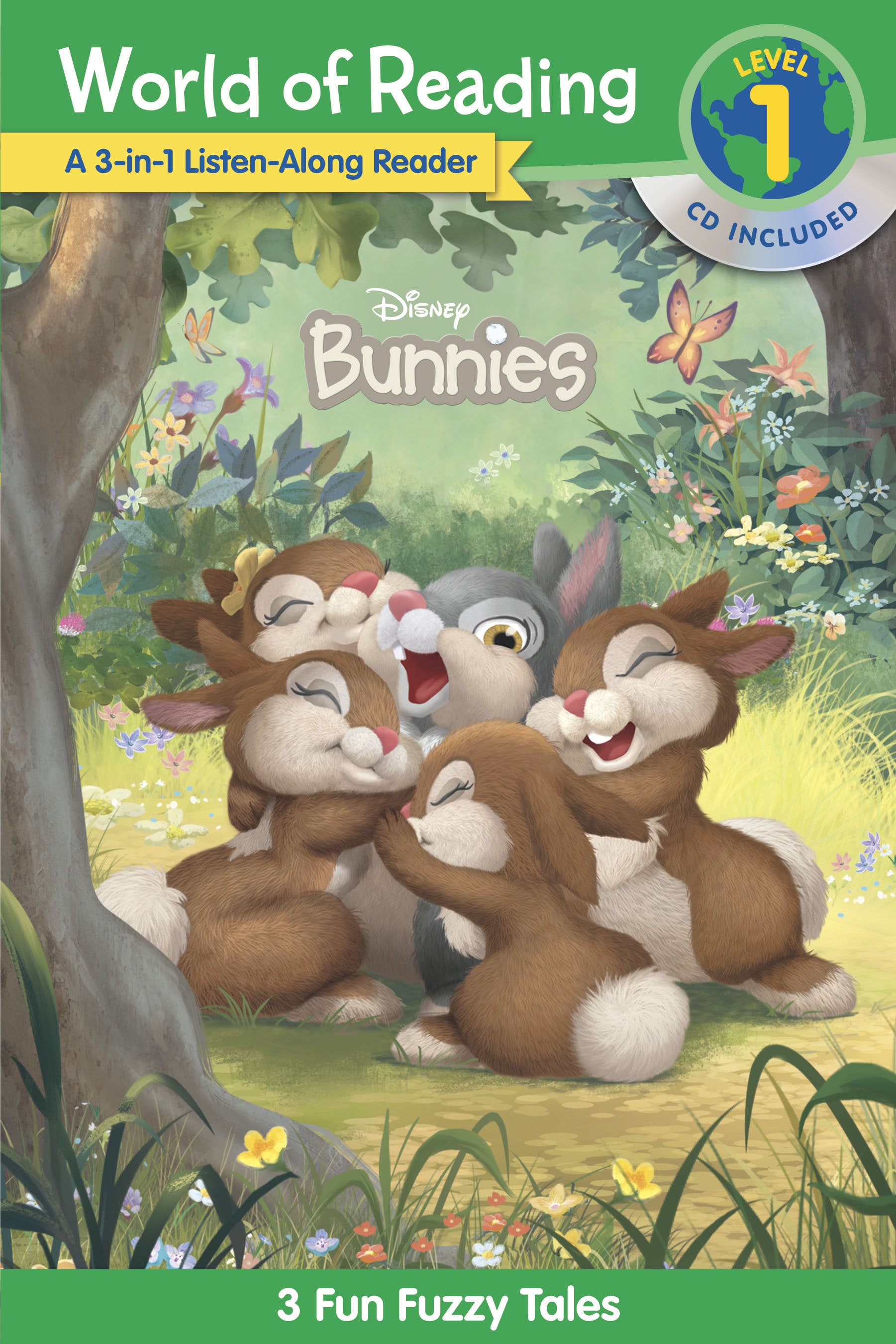 World of Reading: Disney Bunnies 3-in-1 Listen-Along Reader-Level 1 - 3 Fun Fuzzy Tales (World of Reading)
