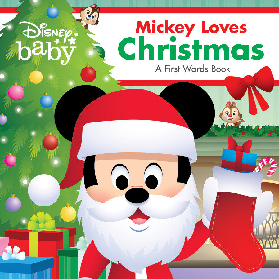 Disney Baby: Mickey Loves Christmas - A First Words Book (A First Words Book)