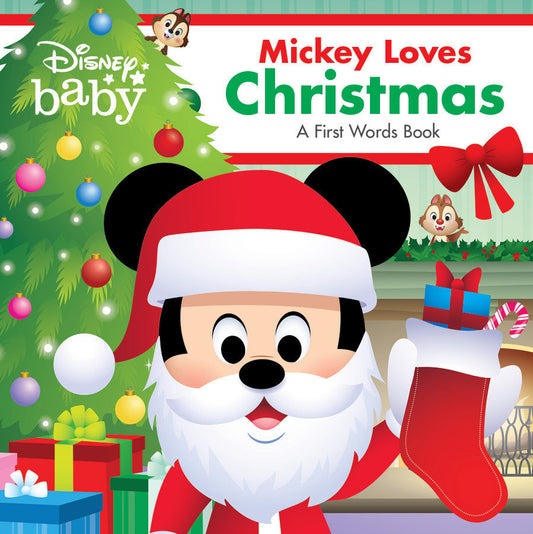 Disney Baby: Mickey Loves Christmas - A First Words Book (A First Words Book)