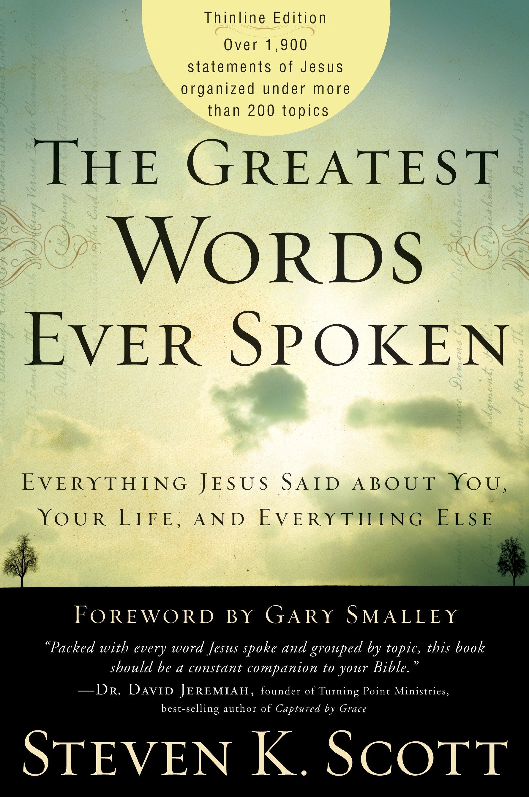 The Greatest Words Ever Spoken - Everything Jesus Said About You, Your Life, and Everything Else (Thinline Ed.)