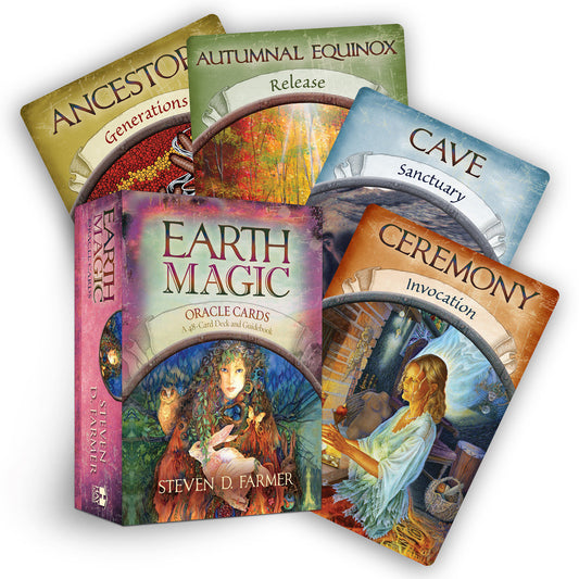 Earth Magic Oracle Cards - A 48-Card Deck and Guidebook