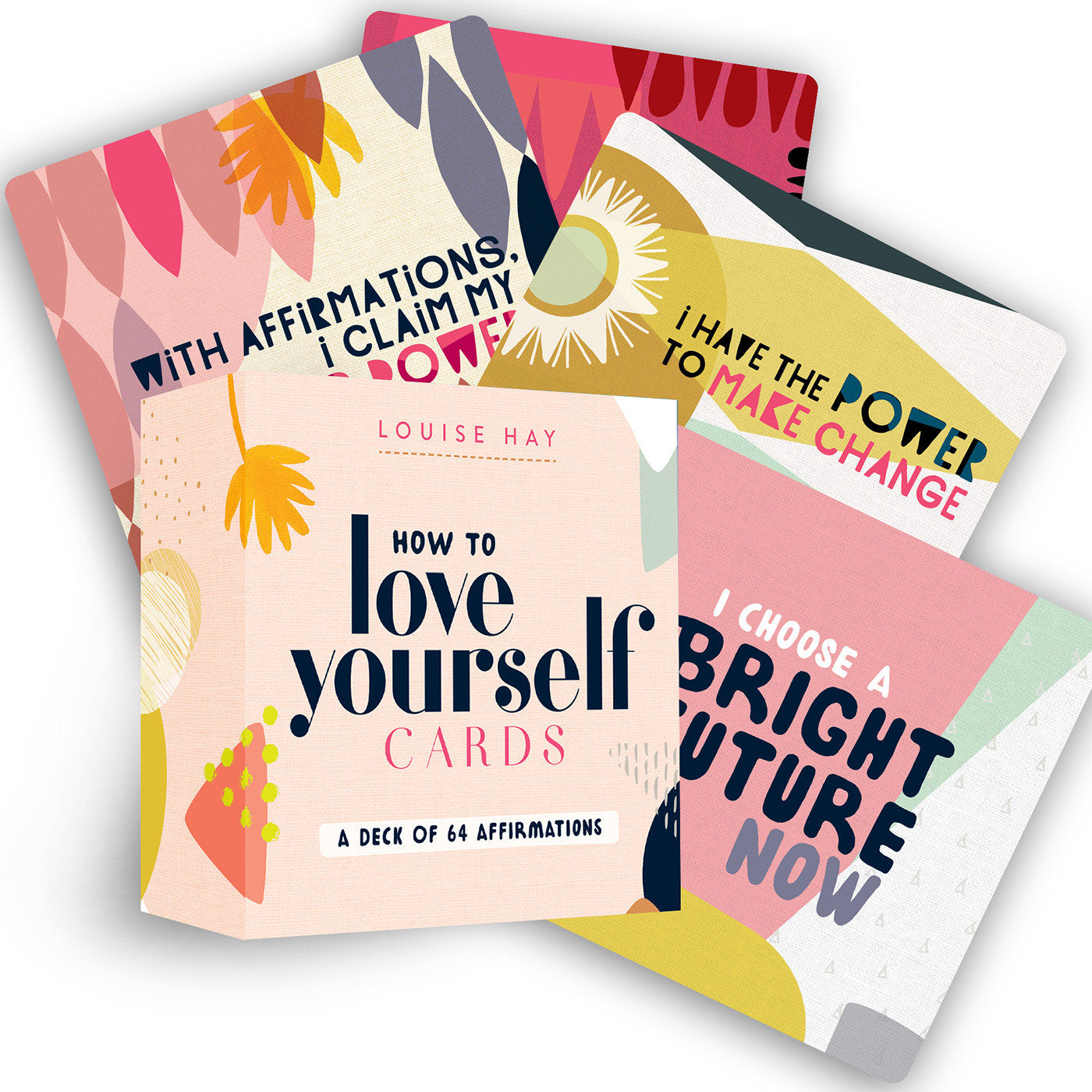 How to Love Yourself Cards - Self-Love Cards with 64 Positive Affirmations for Daily Wisdom and Inspiration