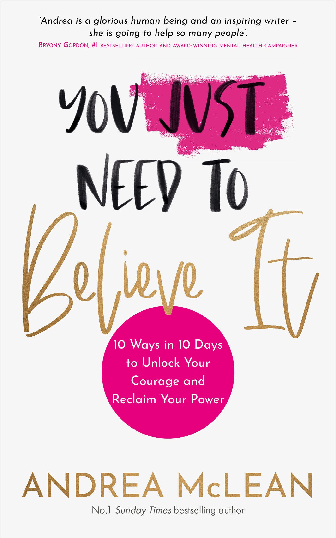 You Just Need to Believe It - 10 Ways in 10 Days to Unlock Your Courage and Reclaim Your Power