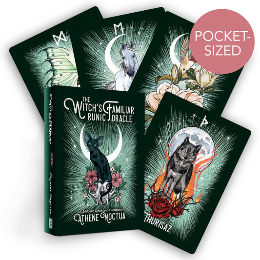 The Witchs Familiar Runic Oracle - A 24-Card Deck and Guidebook