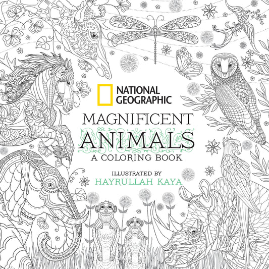 National Geographic Magnificent Animals - A Coloring Book