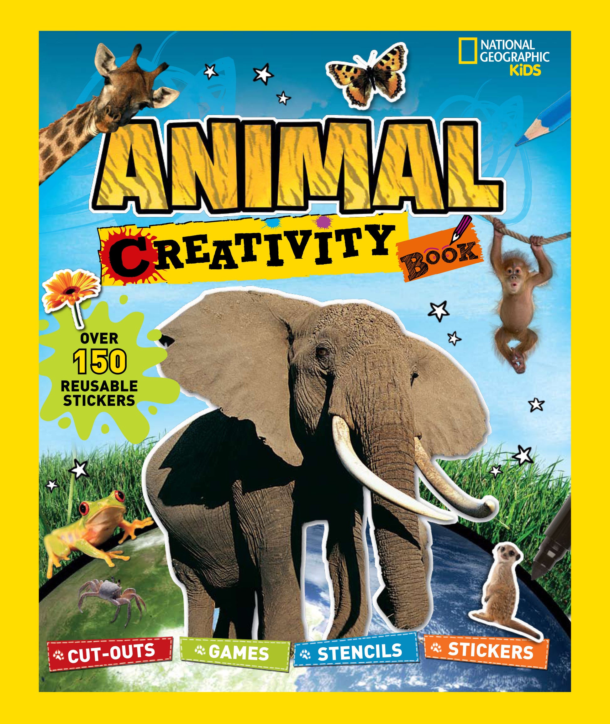 National Geographic Kids: Animal Creativity Book - Cut-outs, Games, Stencils, Stickers