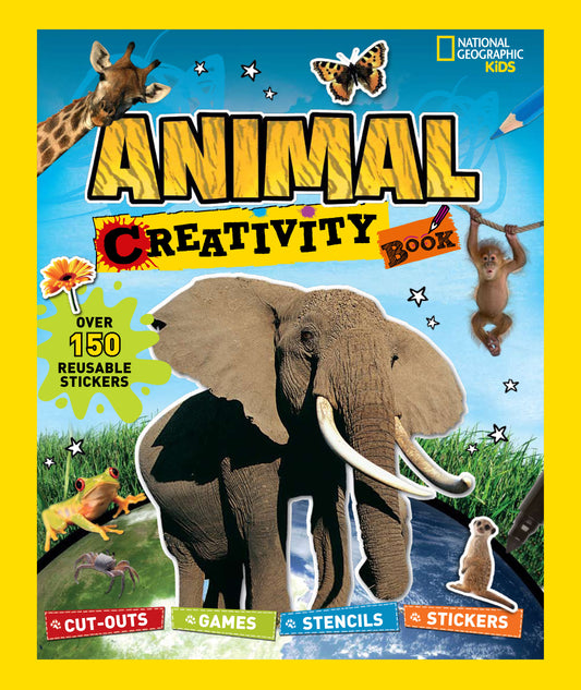 National Geographic Kids: Animal Creativity Book - Cut-outs, Games, Stencils, Stickers