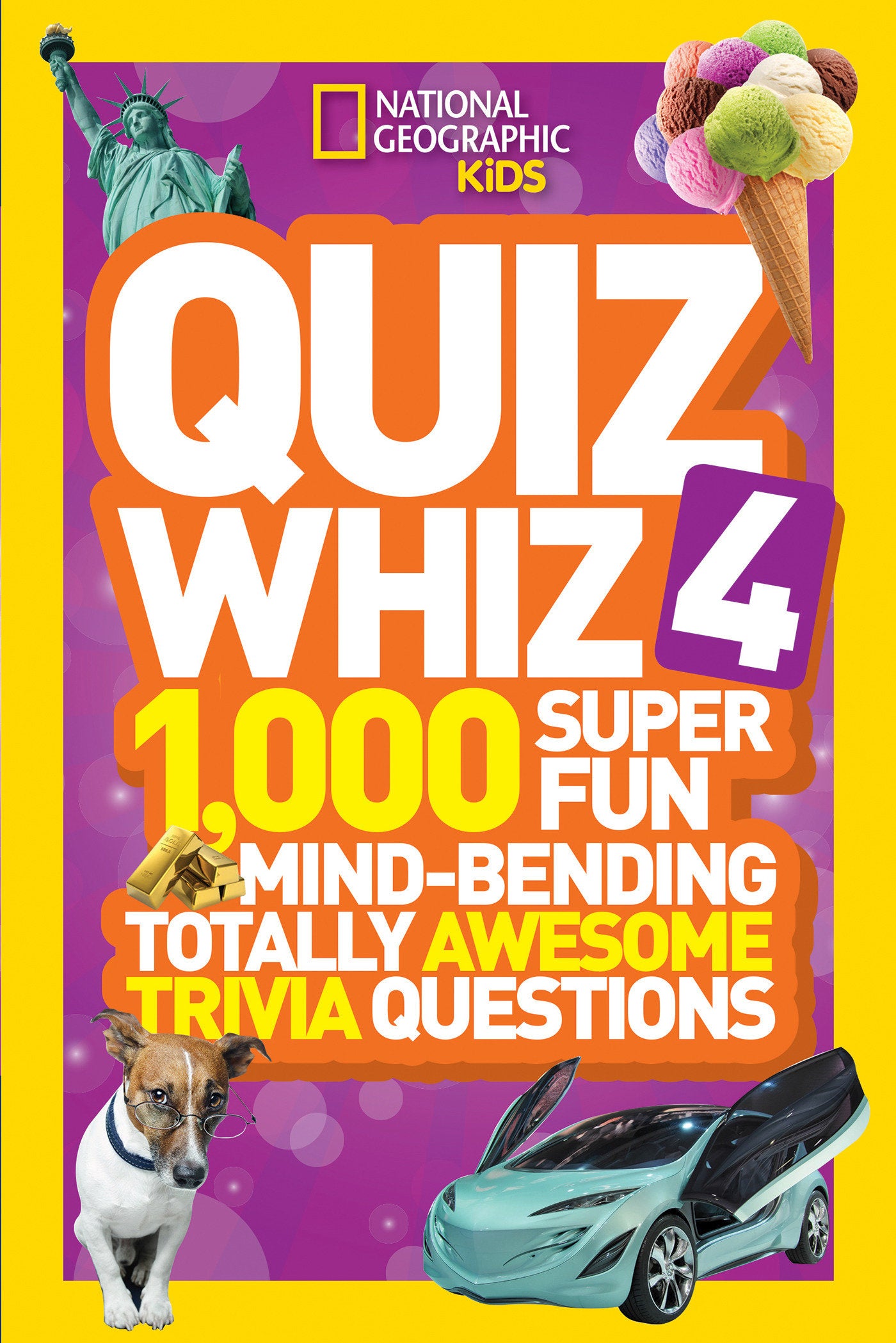 National Geographic Kids Quiz Whiz 4 - 1,000 Super Fun Mind-bending Totally Awesome Trivia Questions (Quiz Whiz)