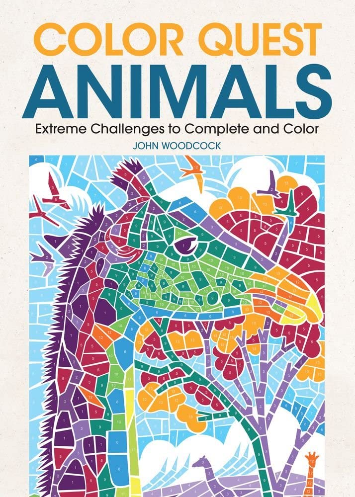 Color Quest Animals: 30 Amazing, Extreme Challenges to Complete and Color, Adult Coloring Book for Animals Lovers cover image