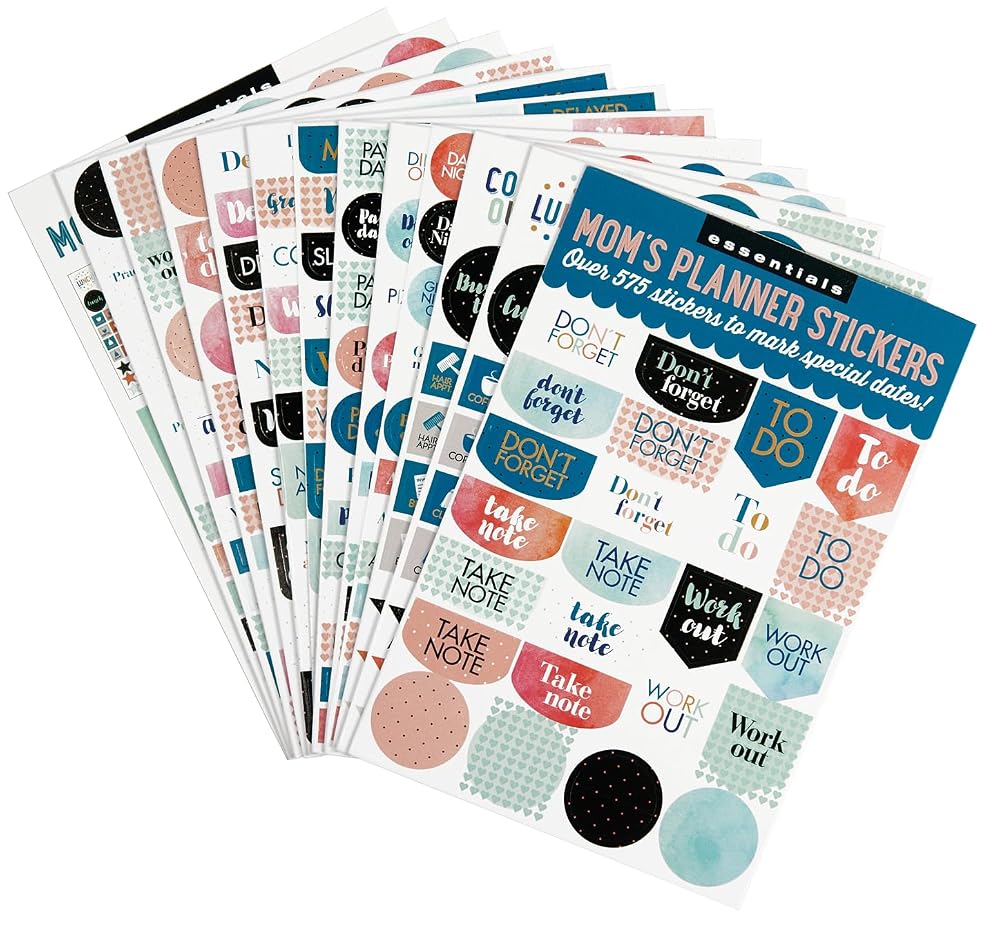 Essentials Mom's Planner Stickers (Set of 575 Stickers) cover image
