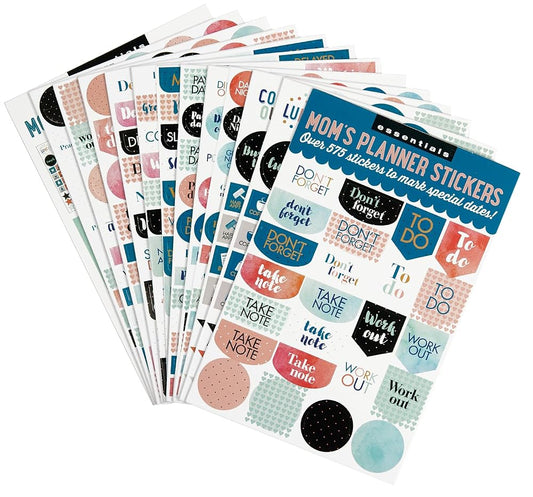 Essentials Mom's Planner Stickers (Set of 575 Stickers) cover image