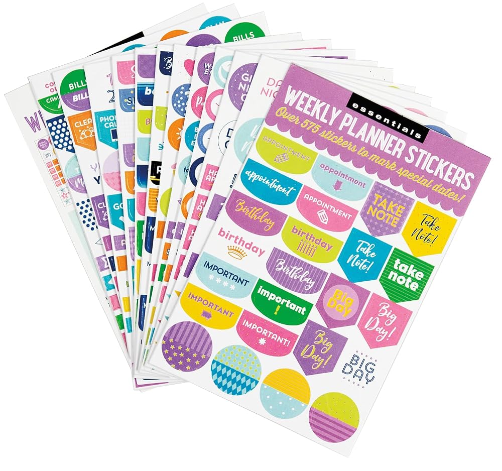 Essentials Weekly Planner Stickers (Set Of 575 Stickers) cover image