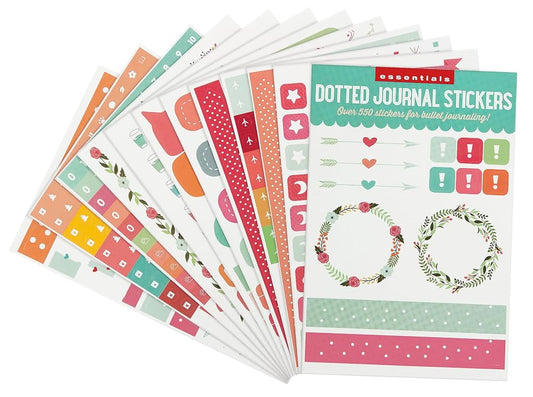 Essentials Planner Stickers for Dotted Journals (Set of 550+ Stickers. Great for Bullet journaling, Weekly Planners, and notebooks) cover image