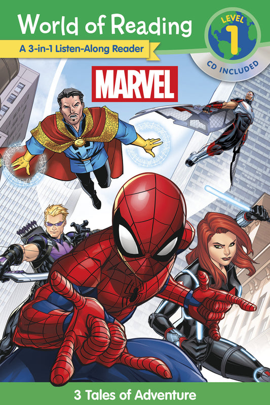 World of Reading: Marvel 3-in-1 Listen-Along Reader-World of Reading Level 1 - 3 Tales of Adventure with CD! (World of Reading)