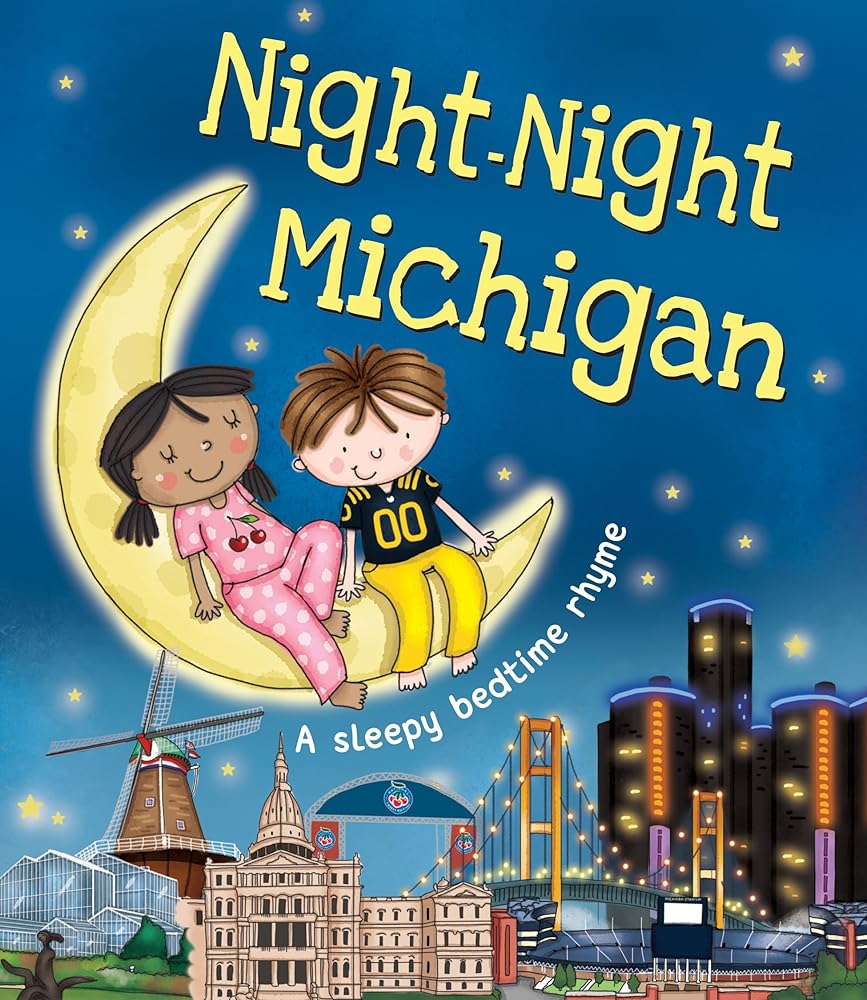Night-Night Michigan: A Bedtime Board Book of Michigan Landmarks cover image