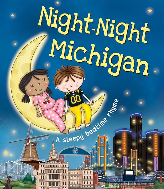 Night-Night Michigan: A Bedtime Board Book of Michigan Landmarks cover image
