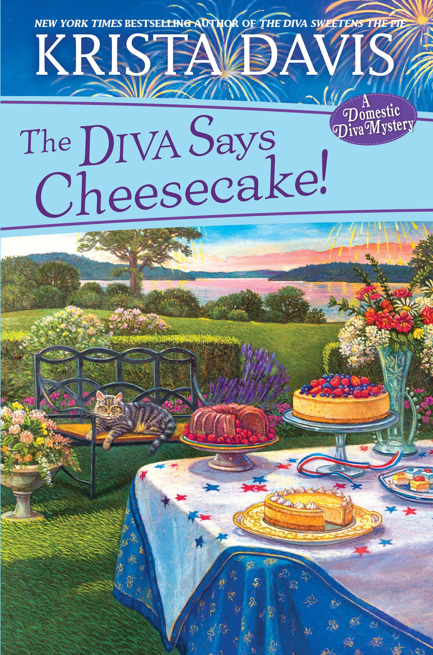 The Diva Says Cheesecake! - A Delicious Culinary Cozy Mystery with Recipes (A Domestic Diva Mystery) (Book:15)