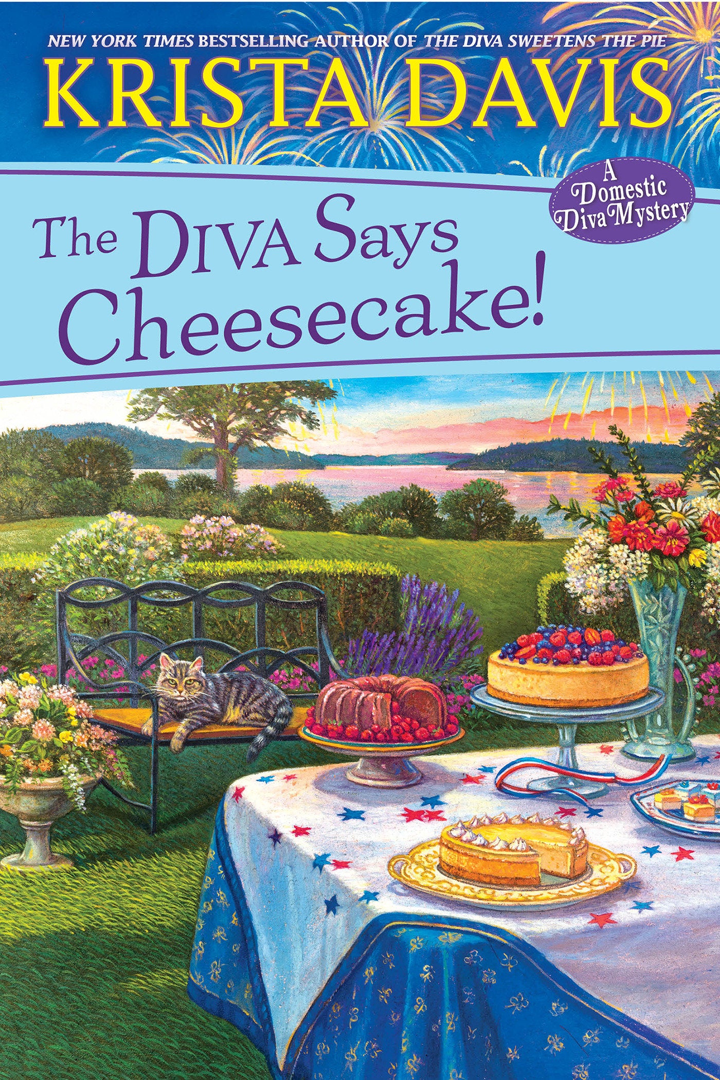 The Diva Says Cheesecake! - A Delicious Culinary Cozy Mystery with Recipes (A Domestic Diva Mystery) (Book:15)