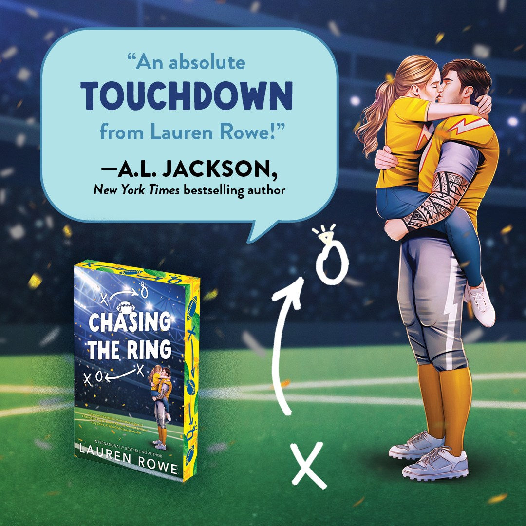 Chasing the Ring: Deluxe Limited Edition (Football and Feels) by Lauren Rowe (SIGNED BOOK PLATE)