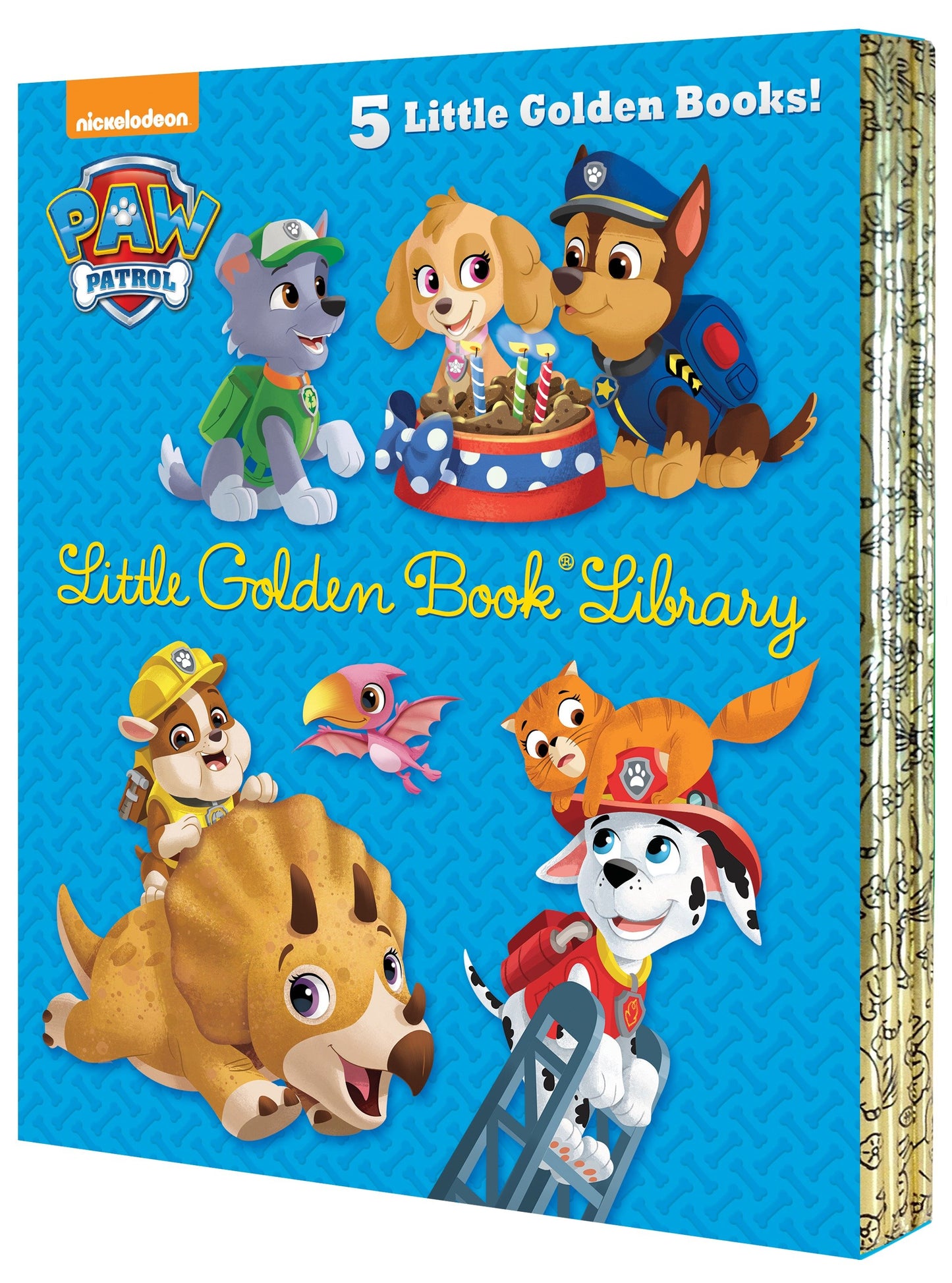 PAW Patrol Little Golden Book Library (PAW Patrol) - Itty-Bitty Kitty Rescue; Puppy Birthday!; Pirate Pups; All-Star Pups!; Jurassic Bark! (Little Golden Book)