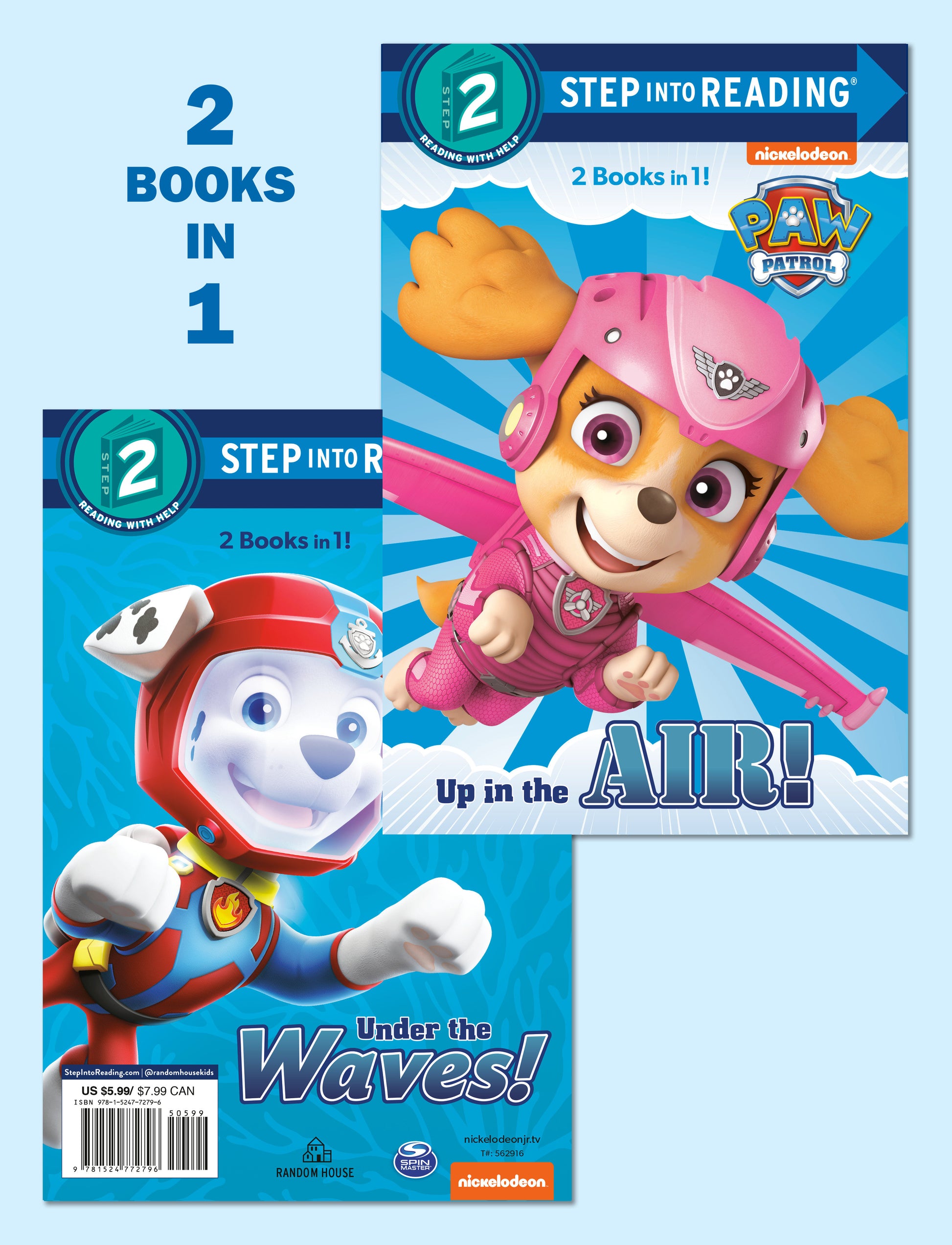 Up in the Air!/Under the Waves! (PAW Patrol) (Step into Reading)