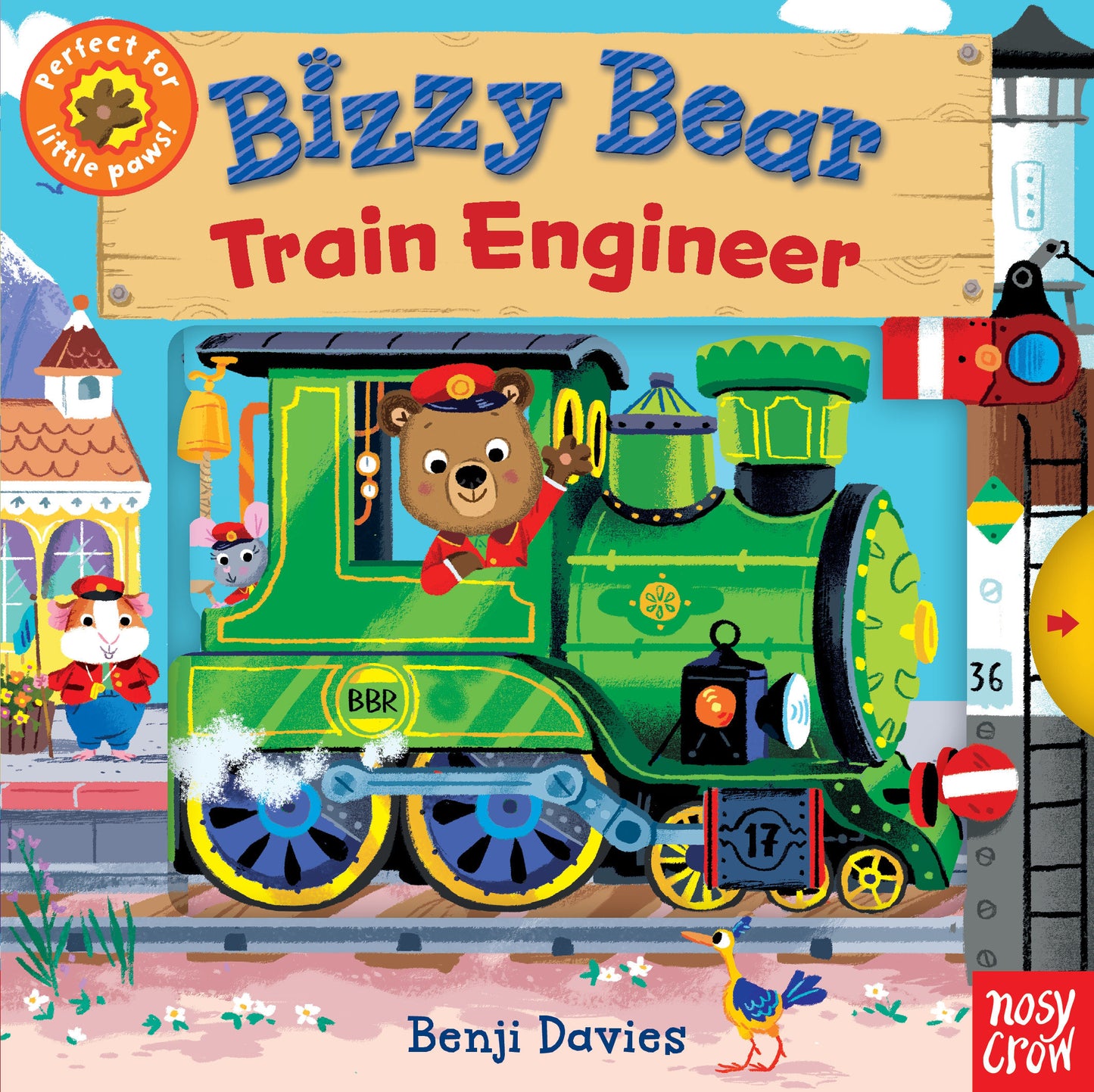 Bizzy Bear: Train Engineer - (Interactive Board Book for Toddlers - With Sturdy Tabs and Slides to Push and Pull) (Bizzy Bear)