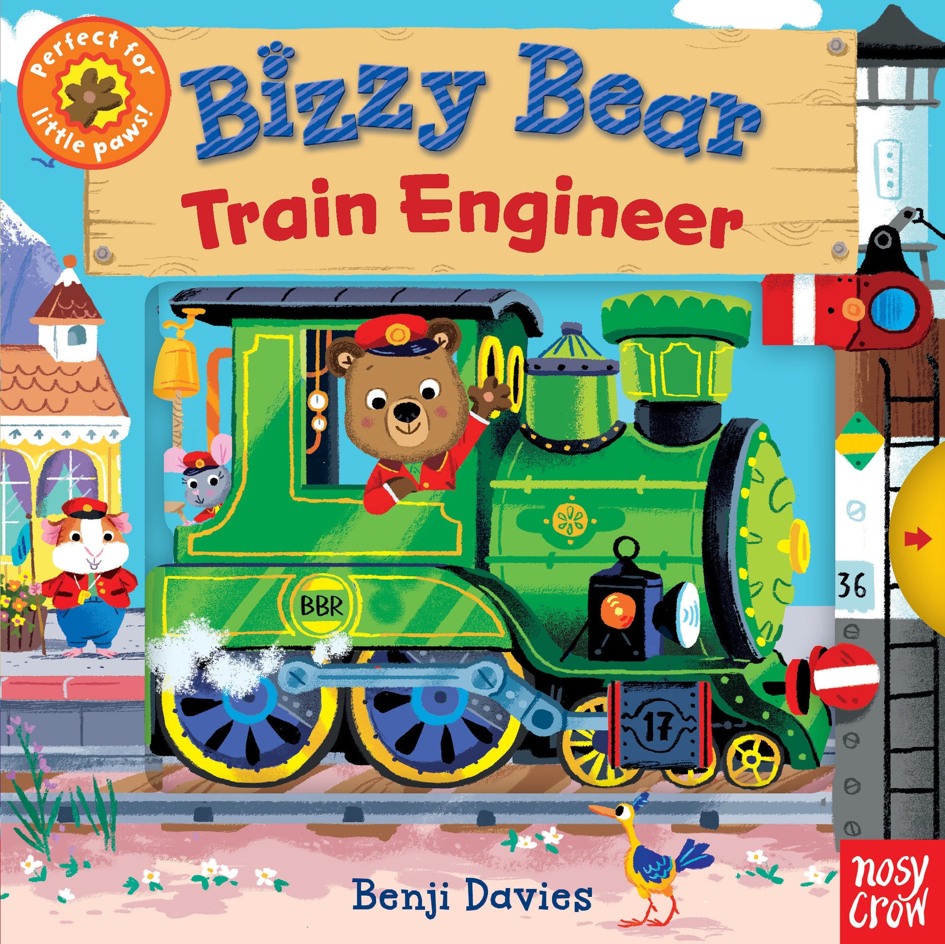 Bizzy Bear: Train Engineer - (Interactive Board Book for Toddlers - With Sturdy Tabs and Slides to Push and Pull) (Bizzy Bear)