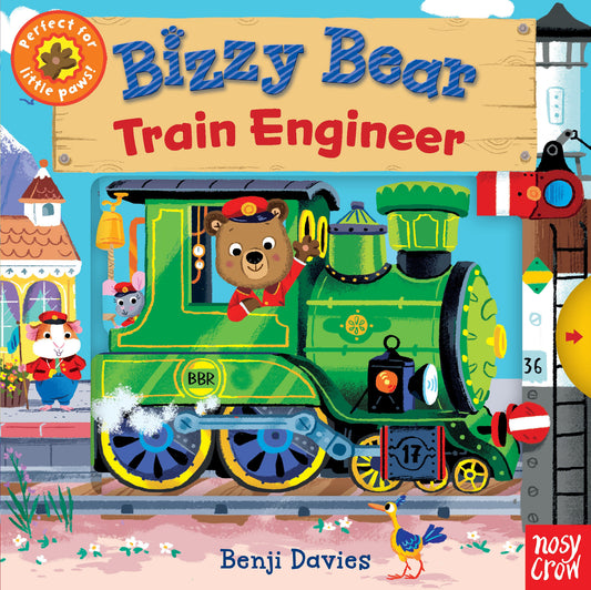Bizzy Bear: Train Engineer - (Interactive Board Book for Toddlers - With Sturdy Tabs and Slides to Push and Pull) (Bizzy Bear)