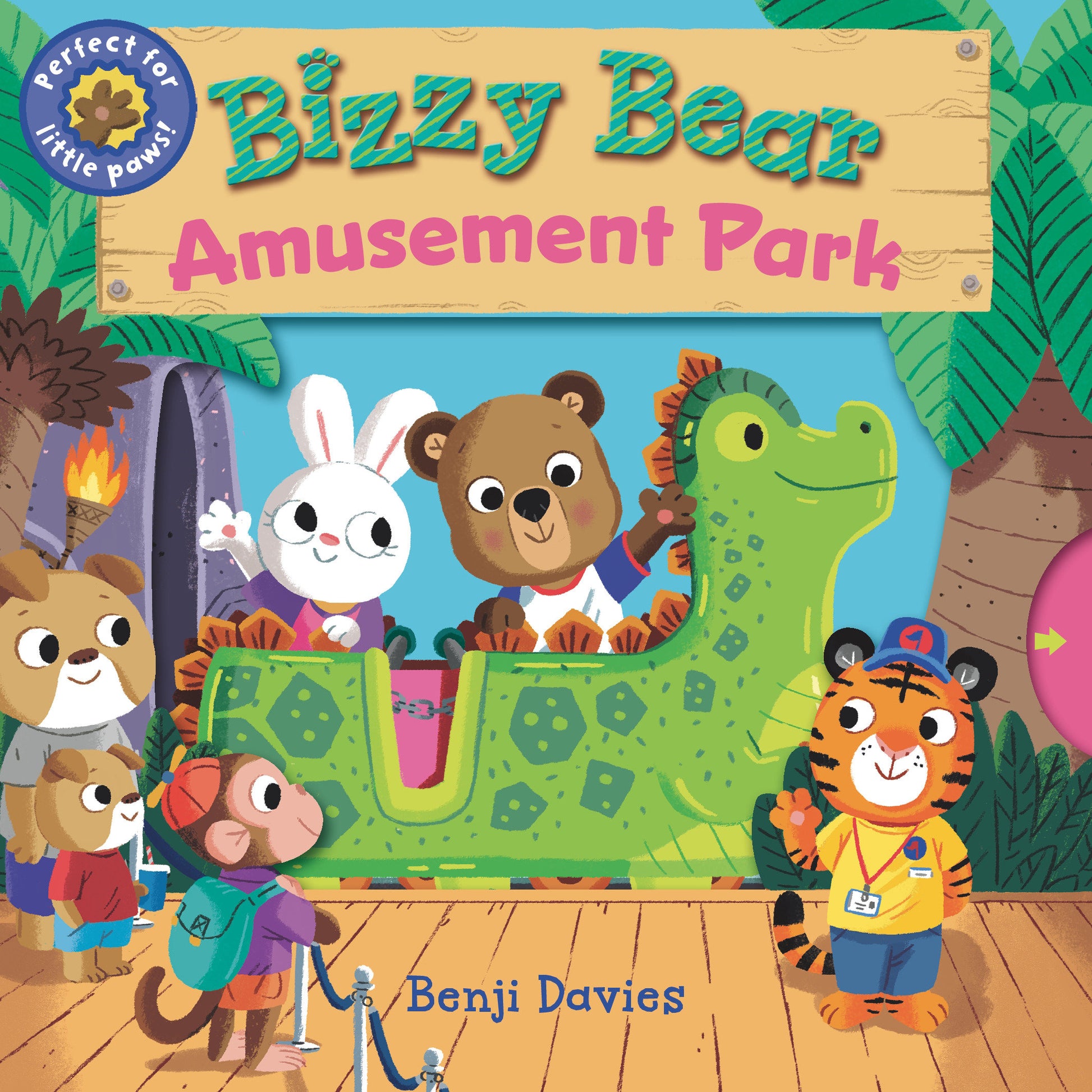 Bizzy Bear: Amusement Park - (Interactive Board Book About Roller Coasters and Rides for Toddlers - With Sturdy Tabs and Slides to Push and Pull) (Bizzy Bear)