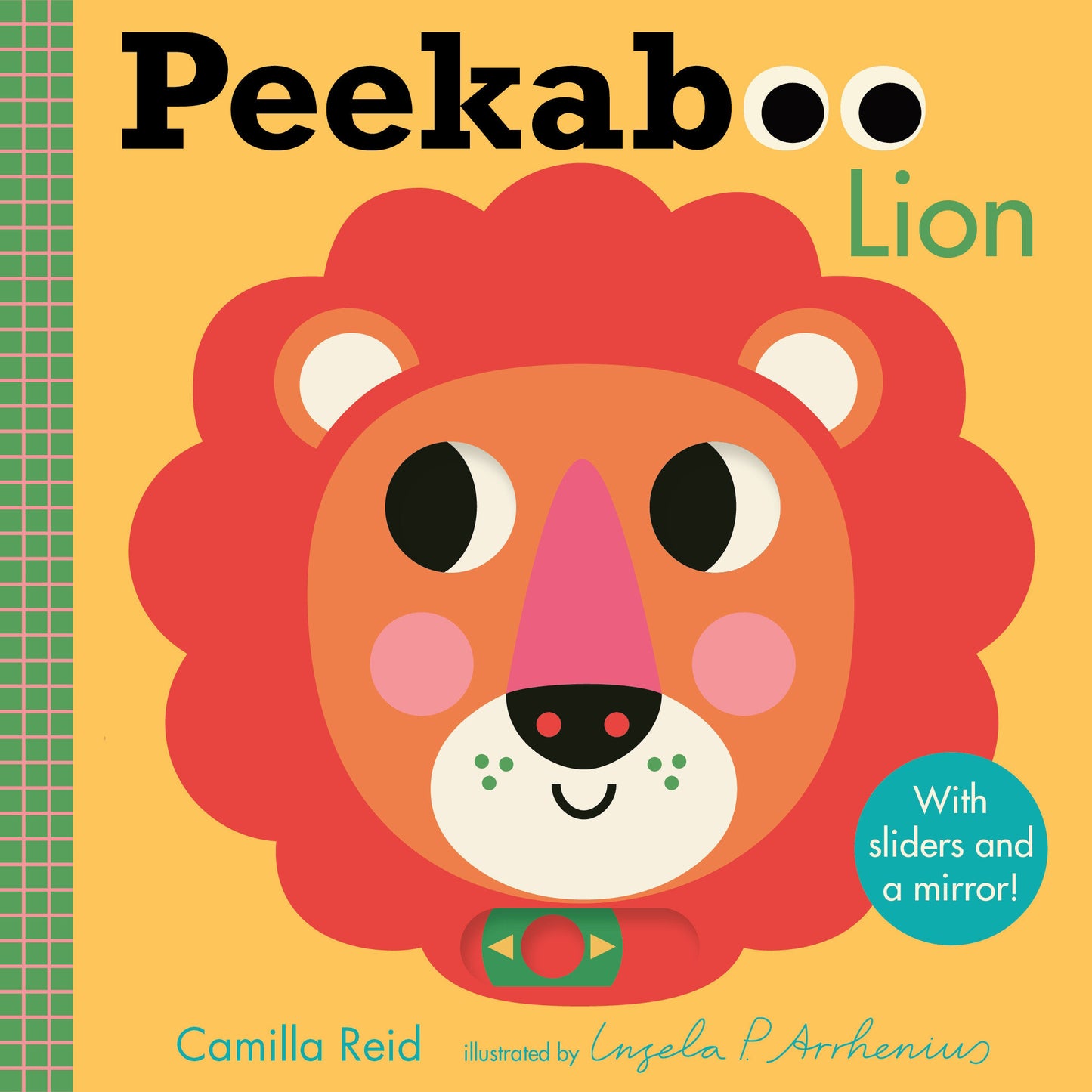 Peekaboo: Lion - (An Interactive Board Book for Babies & Toddlers with Mirror & Sliders to Push, Pull, or Turn. Cute Jungle Animal Artwork Includes a Giraffe, Monkey, & More) (Peekaboo You)