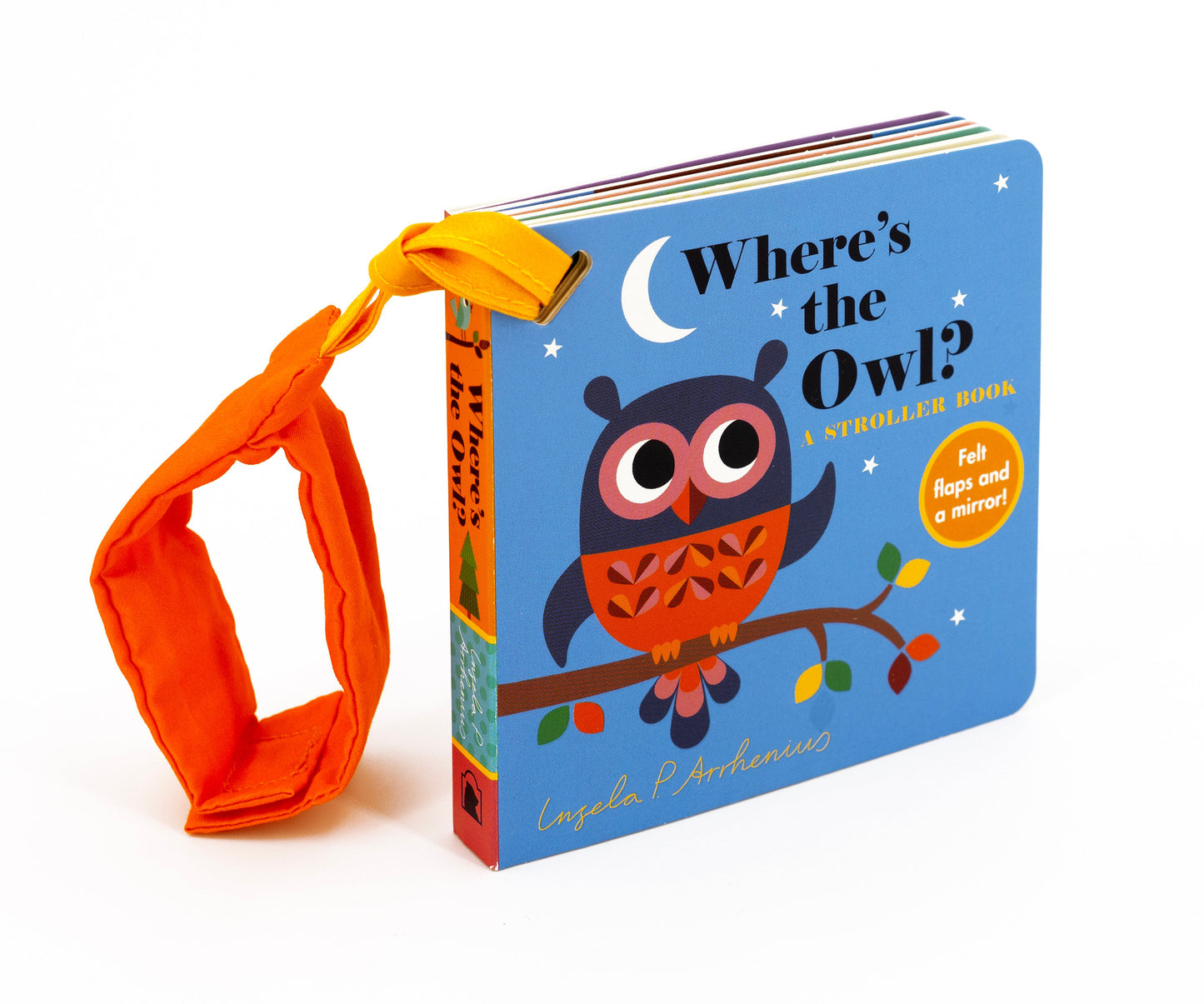 Where's the Owl?: A Stroller Book - (An Interactive, Sensory Lift-the-Flap Book with Felt Flaps and a Mirror for Babies & Toddlers. Friendly Woodland Animals Include a Deer, Fox, & Hedgehog.) (Where's The)