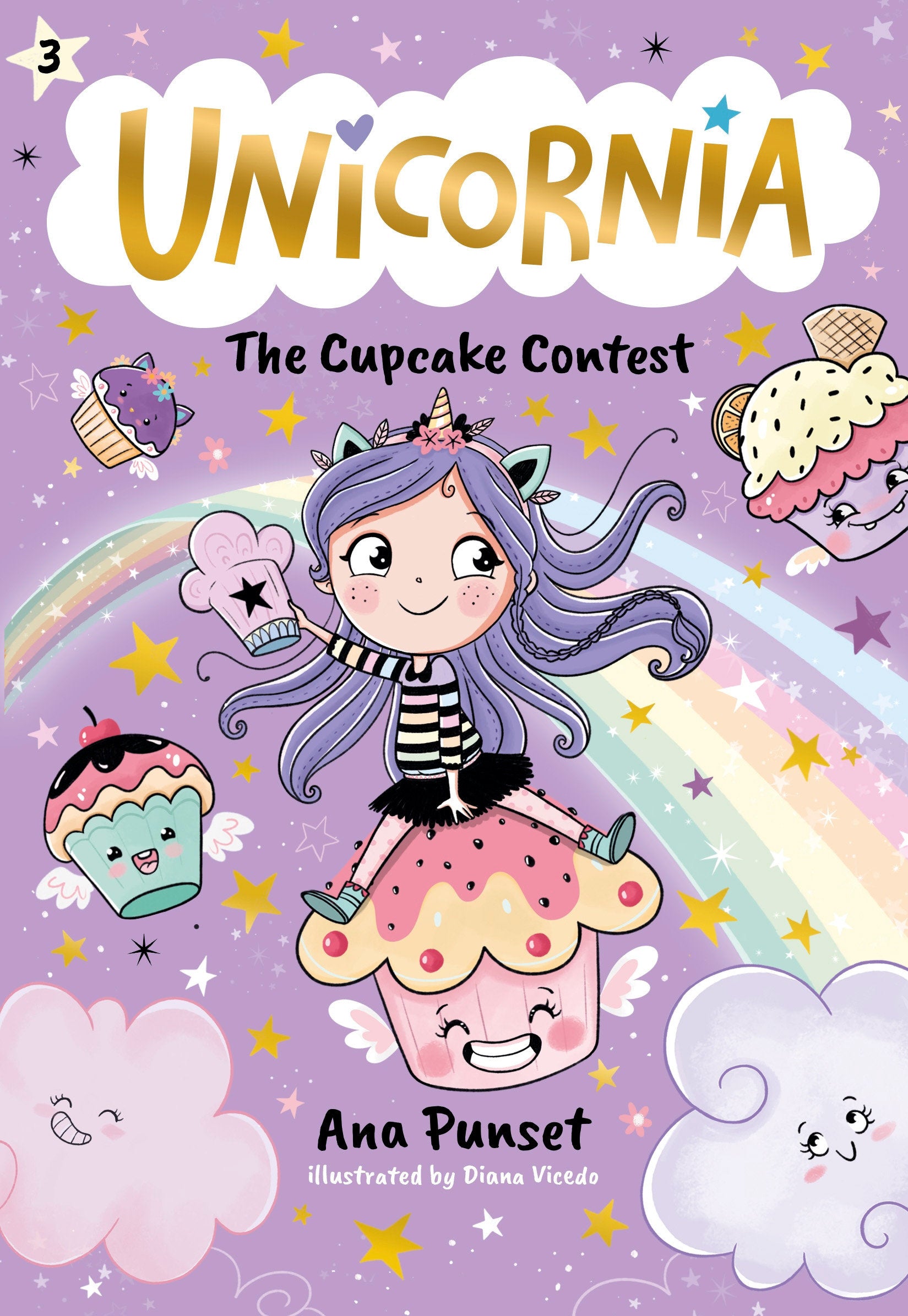 Unicornia: The Cupcake Contest - (A Magical Chapter Book for Kids Ages 5-7 about Friendship, Fairness, and Solving Sweet Challenges) (Unicornia) (Book:3)