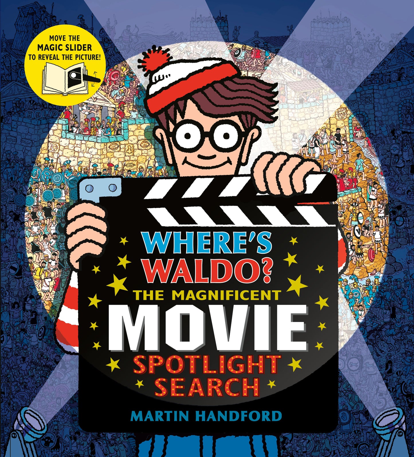 Where's Waldo? The Magnificent Movie Spotlight Search - (A Hidden Object Search-and-Find Puzzle Book with a Magic Flashlight to Reveal the Picture - a Perfect Gift & Travel Companion for All Ages) (Where's Waldo?)