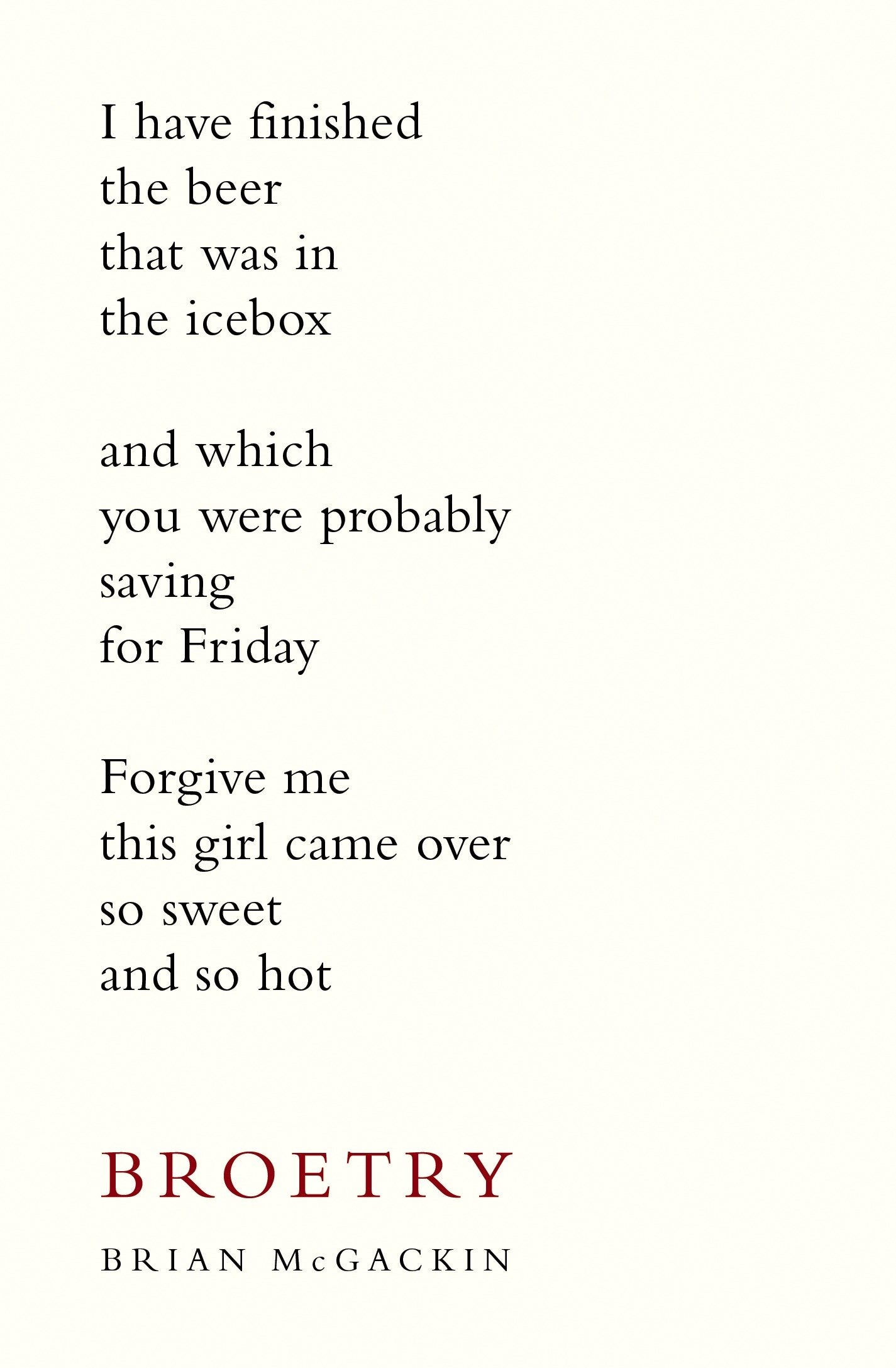 Broetry - Poetry for Dudes