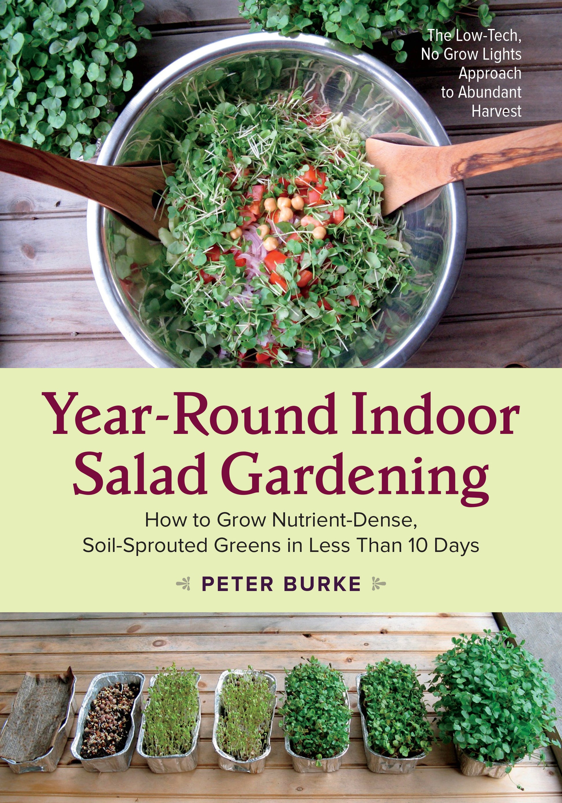 Year-Round Indoor Salad Gardening - How to Grow Nutrient-Dense, Soil-Sprouted Greens in Less Than 10 days
